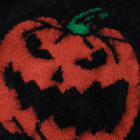 Black Fluffy Pumpkin Turtleneck Sweater  - Thumbnail 8