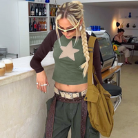 Y2K STAR PATCH LONG SLEEVE TEE - Thumbnail 2