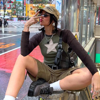 Y2K STAR PATCH LONG SLEEVE TEE - Thumbnail 3