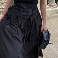 Black Corset Maxi Dress  - Thumbnail 7