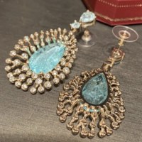 Colorful CZ Dangle Earrings  - Thumbnail 8