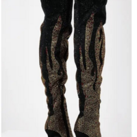 Thigh High Heel Boots Lady  - Thumbnail 5