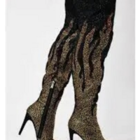 Thigh High Heel Boots Lady  - Thumbnail 6