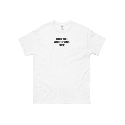 Fxxk you fxxking fxxk t-shirt in white