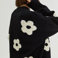 Chic Floral Cozy Cardigan - Thumbnail 2