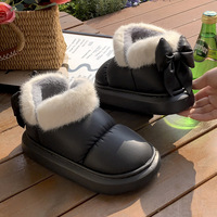 Cute Big Bowknot Fleece Boots - Thumbnail 6