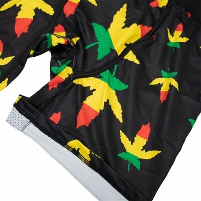 Leaf printed 2pk mens underwear lingerie lengthen athlete sports boxer shorts breathable underpants p4