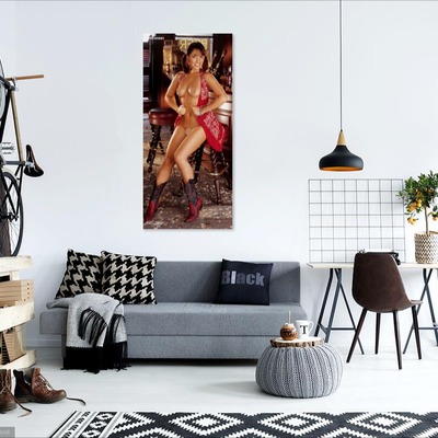 Photo poster, retro,cara zavaleta 04, large size 24.0157x47.6378 inches. wall decoration, home decor, gift.