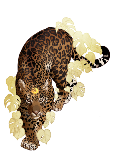 Jaguar and Monstera (HOLO)