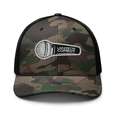 Lafayette comedy camouflage trucker hat