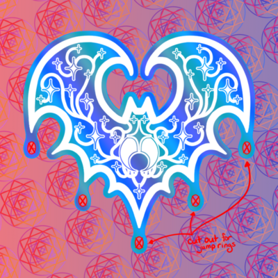 Holographic Pin: Galaxy Bat