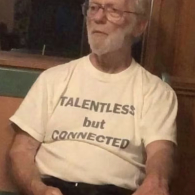 Talentless But Connected T-Shirt in White