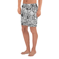 Friends #1 Men's Recycled Athletic Shorts - Thumbnail 2