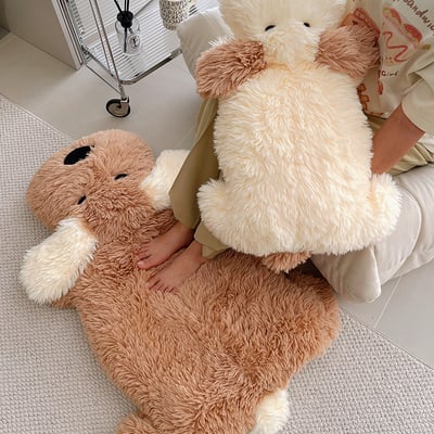 Soft fluffy puppy dog plush cushion