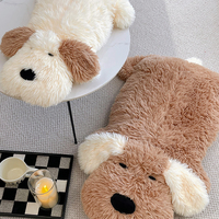 Soft Fluffy Puppy Dog Plush Cushion - Thumbnail 1