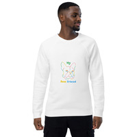 Unisex organic raglan sweatshirt - Thumbnail 7