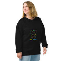 Unisex organic raglan sweatshirt - Thumbnail 9