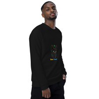 Unisex organic raglan sweatshirt - Thumbnail 10