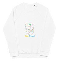 Unisex organic raglan sweatshirt - Thumbnail 11