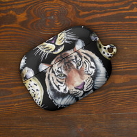 Case for AirPods with tiger illustration pattern - Thumbnail 3