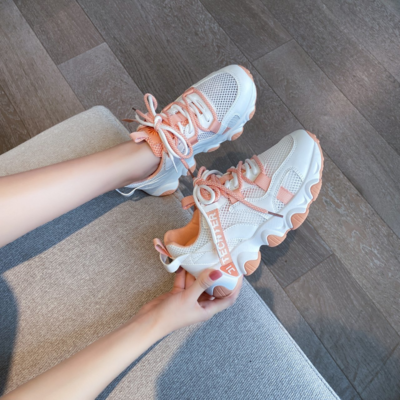Women's Bubble Platform Sports Sneakers Cool In Fashion Stand Out Bright Colour Trainers For Girls Ladies Chic Running Shoes Walking Shoes