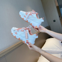 Women's Bubble Platform Sports Sneakers Cool In Fashion Stand Out Bright Colour Trainers For Girls Ladies Chic Running Shoes Walking Shoes - Thumbnail 4