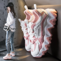 Women's New Fashion Panda Trainers In Trend Lace Up Soft Impact Platform Sneakers Ladies Sports Chic Running Shoes Night Out Cool Trainers - Thumbnail 2