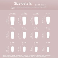 Ice Cool Purple: Transparent Fake Nails for a Sweet and Cool Look - Thumbnail 3