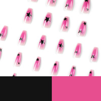 Ice Cool Purple: Transparent Fake Nails for a Sweet and Cool Look - Thumbnail 5