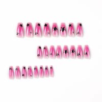 Ice Cool Purple: Transparent Fake Nails for a Sweet and Cool Look - Thumbnail 4