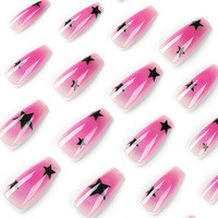 Ice Cool Purple: Transparent Fake Nails for a Sweet and Cool Look - Thumbnail 2