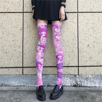 JK anime girl knee-length socks stockings - Thumbnail 2