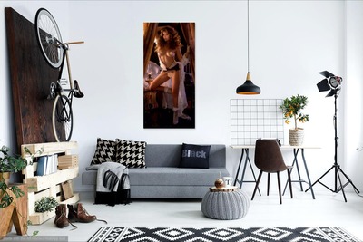 Photo poster, retro,Emili Arth 1988, large size 24.0157x47.6378 inches. Wall decoration, home decor, gift.