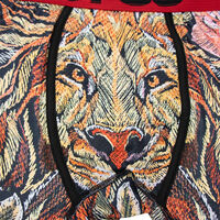 Lion Printed 2PK Mens Underwear Lingerie lengthen athlete sports boxer shorts breathable underpants P55 - Thumbnail 6