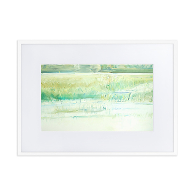 Matte paper framed poster with mat - changing horizon