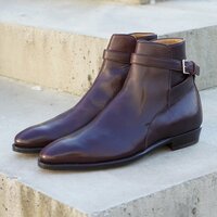 Made to Order Oxblood Horween Hatchgrain Jodhpur Boot - Thumbnail 1