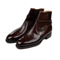 Handmade Jodhpur Boot in Calf Leather with Patina - Thumbnail 2