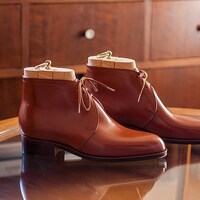 New Classic, sturdy and polished Bespoke Lace up Jodhpur Chukka Boot - Thumbnail 1