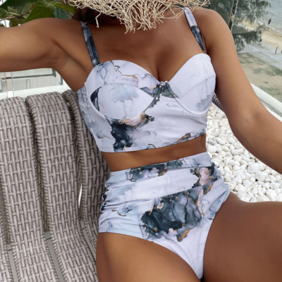 Fashion sexy high waist swimwear