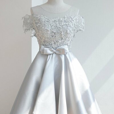 High low off shoulder lace prom dress homecoming dress formal evening dress