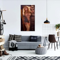 Photo poster, retro,Helle Mihaelsen 1988, large size 24.0157x47.6378 inches. Wall decoration, home decor, gift. - Thumbnail 1