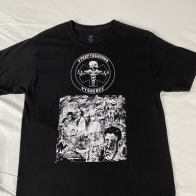 Streptococcus. pyogenes "hospital of human degeneration" t-shirt (medium) used