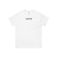 Sorry T-Shirt in White - Thumbnail 1