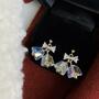 Transparent Hologram Bells Dangle Earrings-1