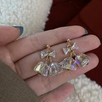 Transparent Hologram Bells Dangle Earrings - Thumbnail 2