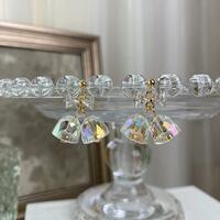 Transparent Hologram Bells Dangle Earrings - Thumbnail 4