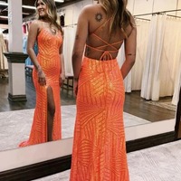 Long Sparkly Sequin Glitter Prom Tight Party Dresses,BD2310003 - Thumbnail 1