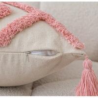 Tufted Tassel Cushion With Filler - Thumbnail 5