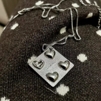 Heart Titanium Steel Chain Necklace  - Thumbnail 5