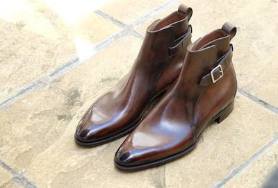 Handmade Brown Leather Jodhpur Dress Boot
